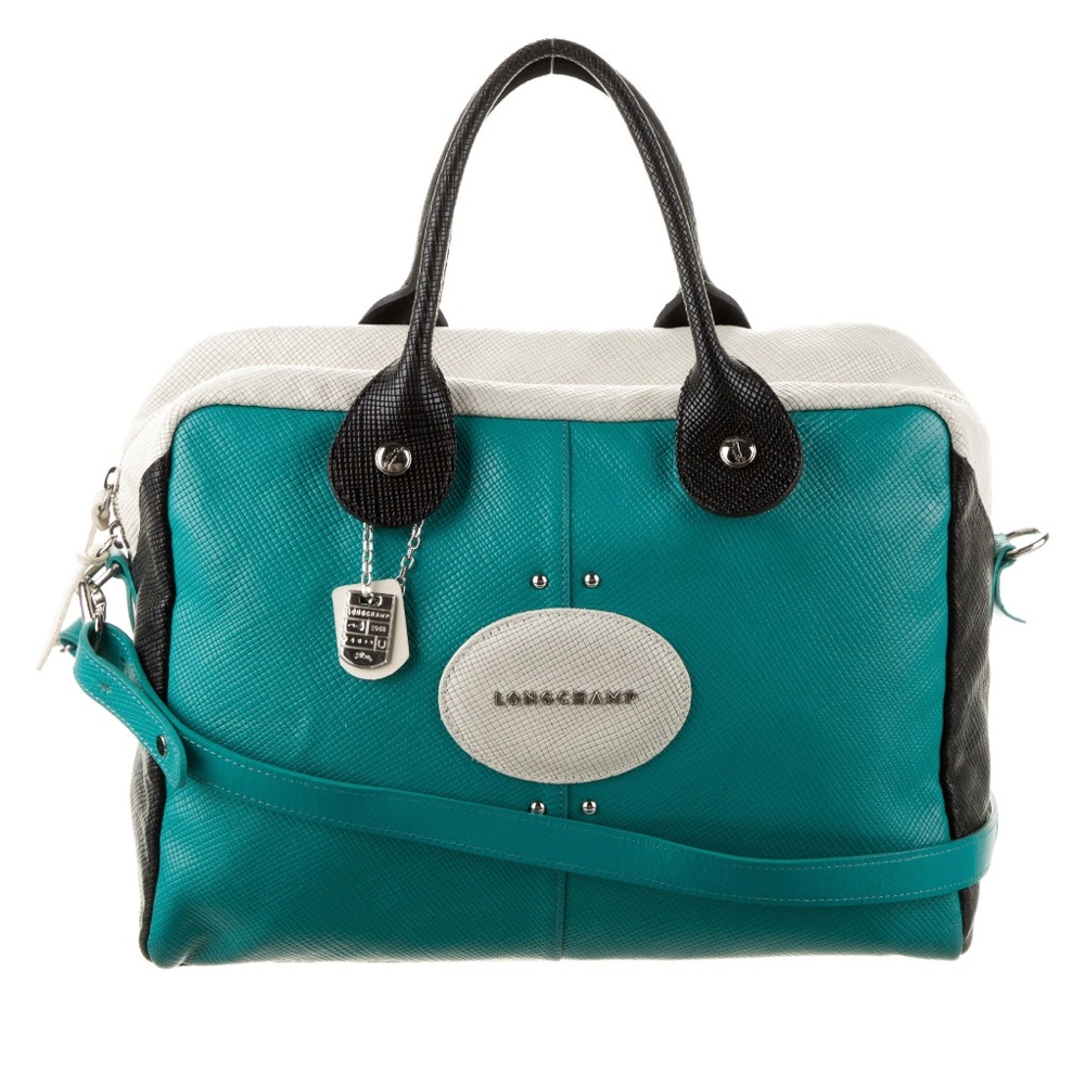 Tricolor Quadri Handle Bag